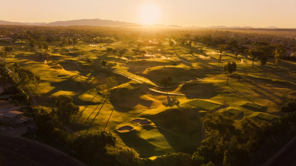 An aerial of existing golf course, which will be completely redesigned by Brian Schneider of Renaissance Golf Design (Photo: The Fried Egg)
