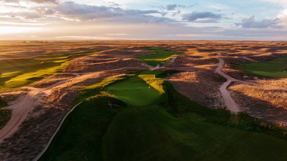 Twelve holes of the new Coore & Crenshaw are growing in, with the full 18 slated to open in 2027 (Photo: Jeff Marsh/ Dream Golf)