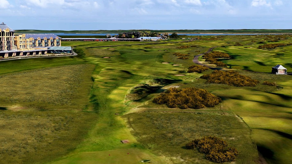 Mackenzie & Ebert’s visualisation of the changes to the second hole, which includes adding two bunkers on the right side of the fairway (Image: Mackenzie & Ebert)