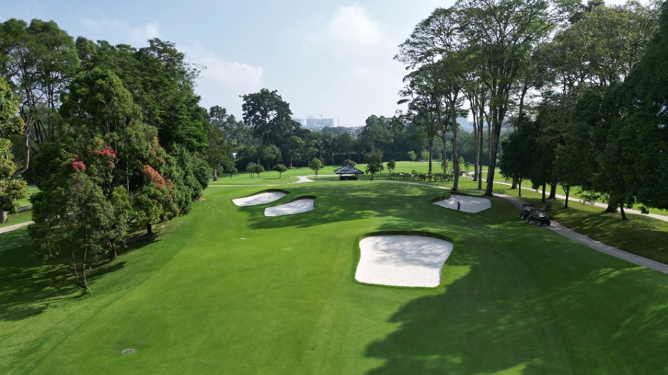 The renovated par-three sixteenth (Photo: Singapore Island Country Club)