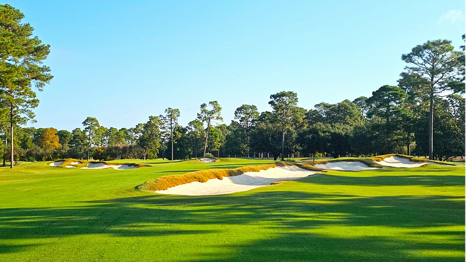 On hole one, the fairway has been expanded along the left side, greenside bunkers have been reshaped and new contouring introduced (Photo: Founders Group International)