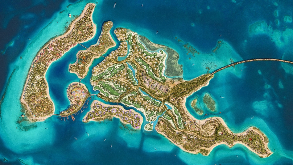 Shura Links, designed by Brian Curley, has opened for play as part of a new island development in Saudi Arabia (Photo: Brian Curley) 