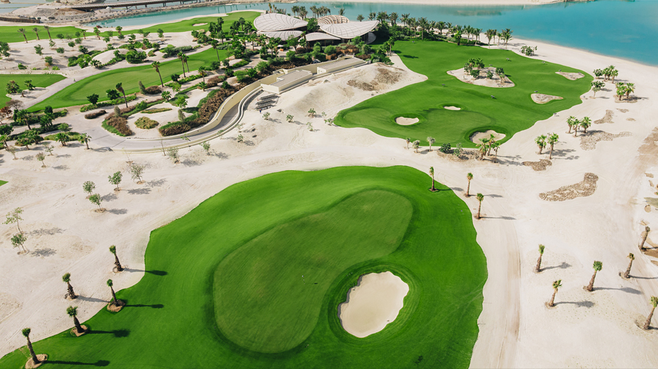 Shura Links has been grassed with Platinum TE paspalum from Atlas Turf Arabia (Photo: Red Sea Global) 