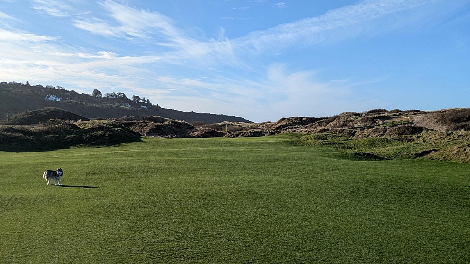 The new fifteenth fairway at Royal St David’s (Photo: Royal St David’s)