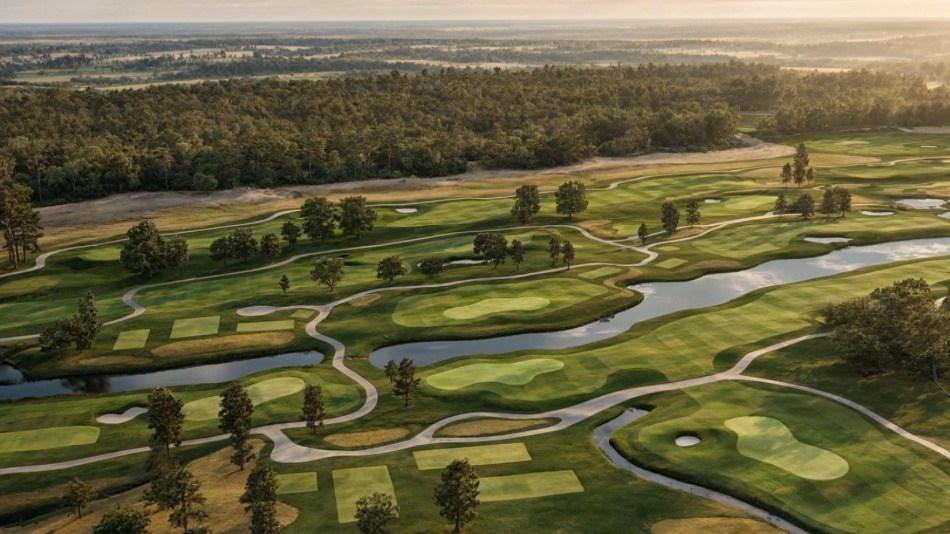 Crace is aiming to create a course inspired by the Golden Age of golf architecture (Image: Golfgraffix)