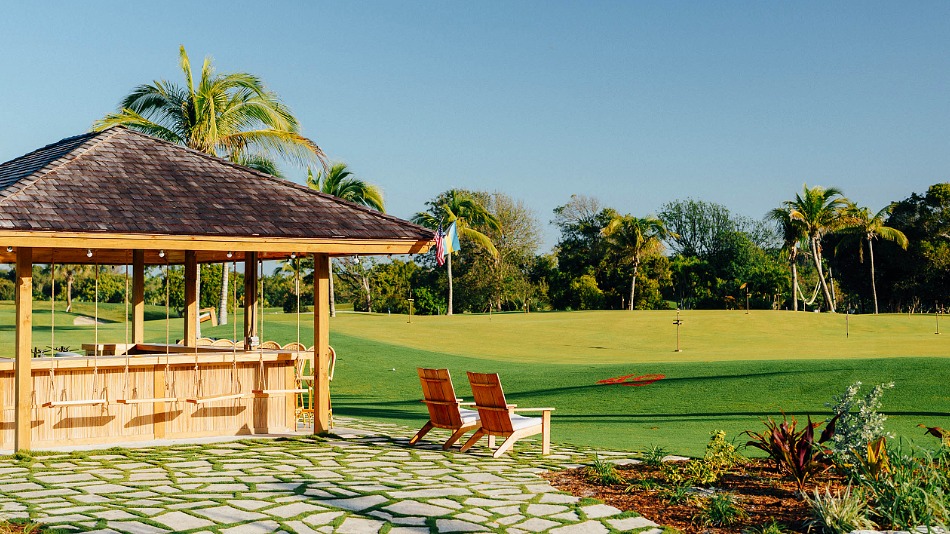 Darren Clarke has designed a putting course near the club’s Birdie Bar (Photo: The Abaco Club)