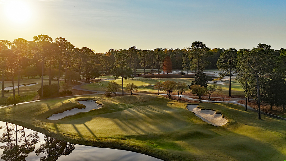 The renovated eighth green complex (Photo: Brandon Johnson Golf Course Design)