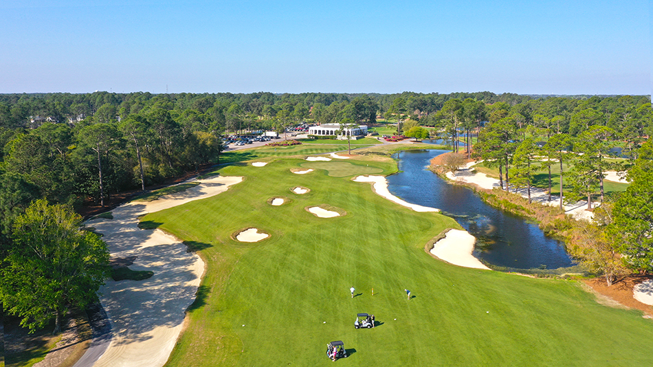 On the closing hole, new contouring to the left of the green feeds shots towards the putting surface (Photo: Chris King)