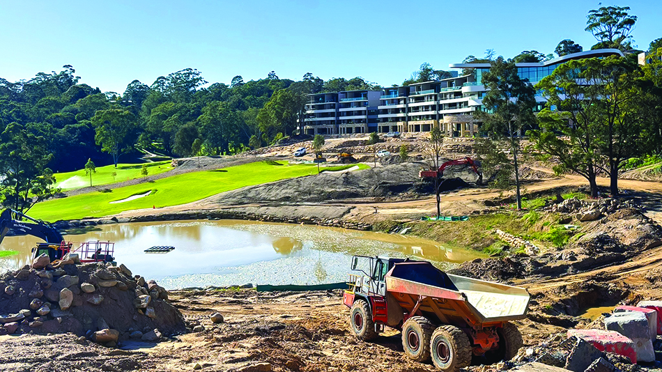 Neil Crafter says his toughest site is his most recent, the Chatswood course north-west of Sydney, Australia (Photo: Neil Crafter)