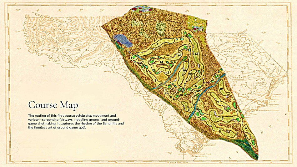 Koprowski’s 18-hole design for Candyroot’s main course (Image: Candyroot Lodge)
