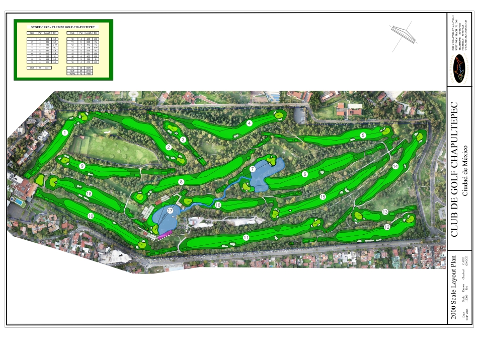Greg Norman Golf Course Design’s masterplan for Club de Golf Chapultepec, which has hosted many tournaments, including LIV Golf Mexico City (Image: Greg Norman Golf Course Design)