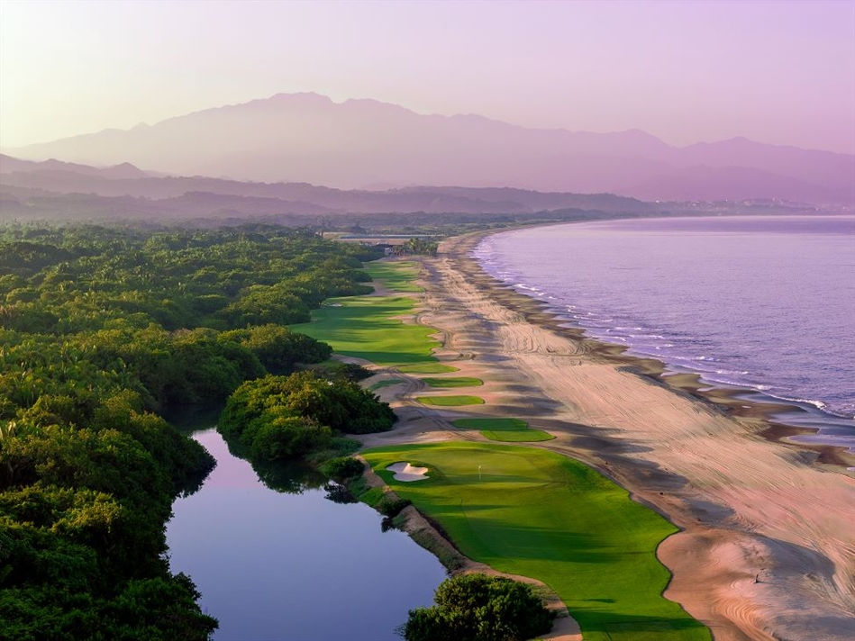 The new Fazio Design course at Nauka includes three holes that play directly along the Pacific Ocean
