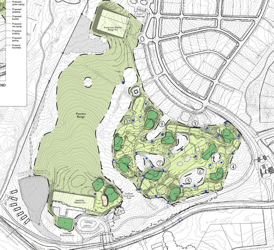 The nine-hole short course is bunkerless and has holes ranging from 90 to 160 yards (Image: Olde Eight Golf Club)