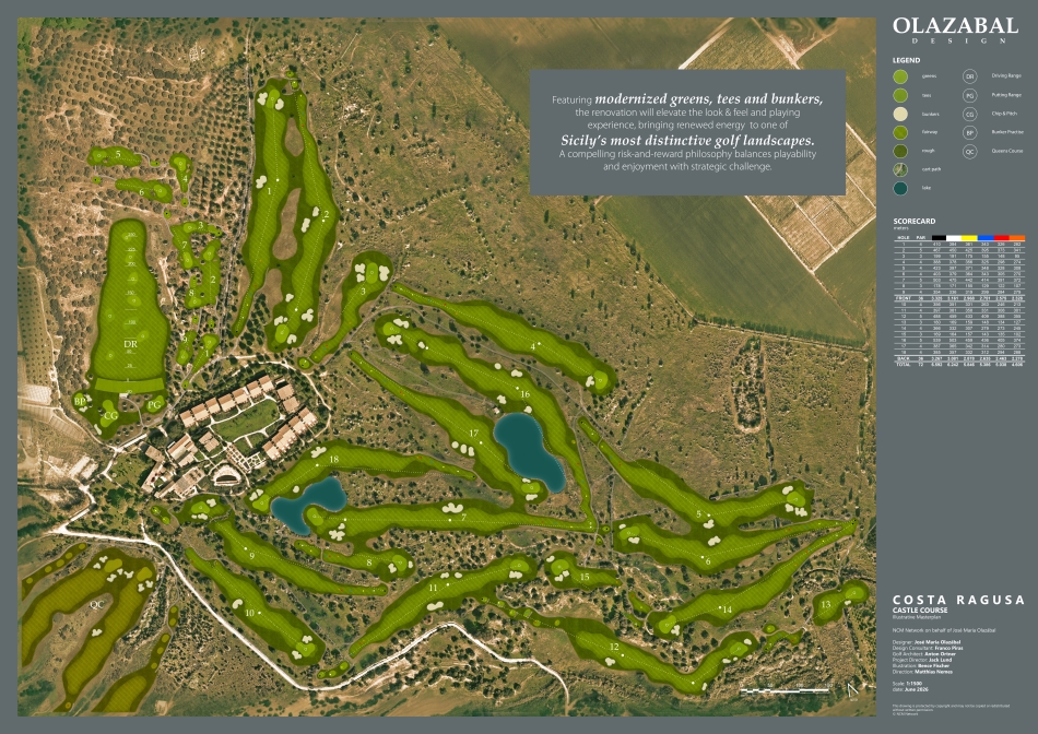 The masterplan for the revamped Castle course (formerly Parkland) … (Image: NCM Network)