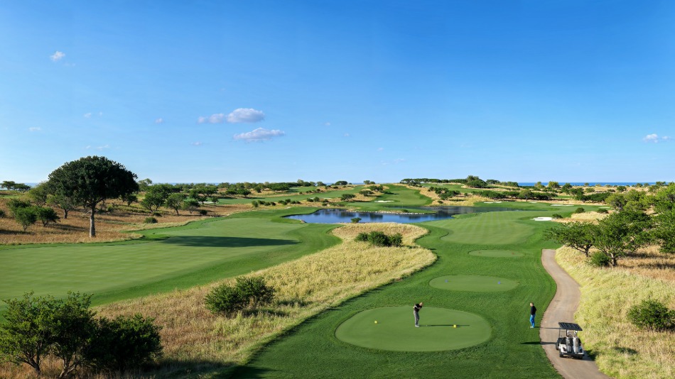 A visualisation of the first hole on the Queens course (Image: NCM Network)