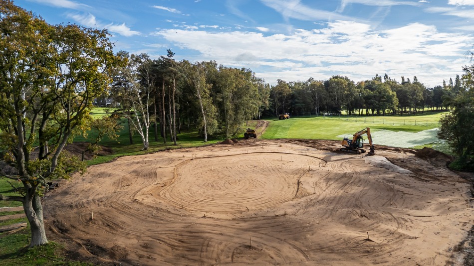 The most recent work has focused on holes nine (pictured) and ten (Photo: Stuart Collins Photography)