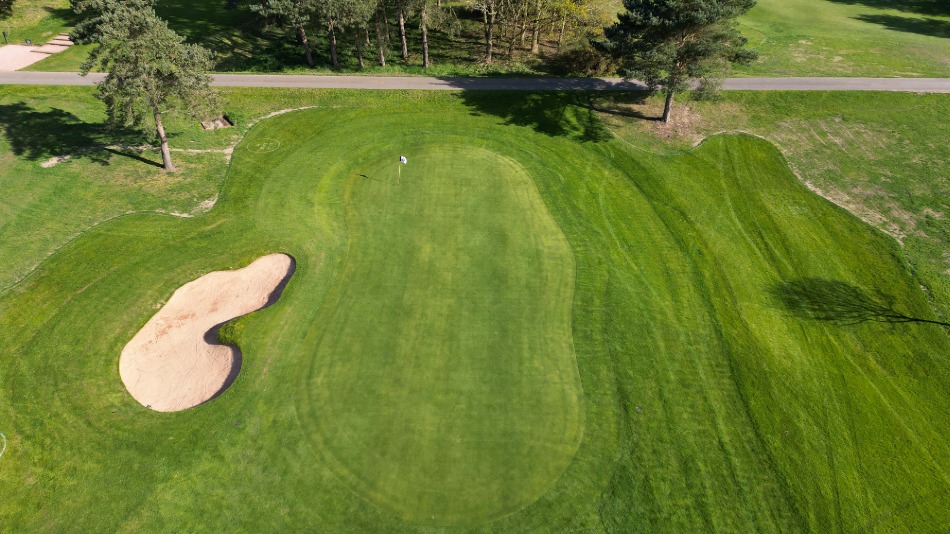 The tenth green has been raised, has new drainage and features new contouring (Photo: Stuart Collins Photography)