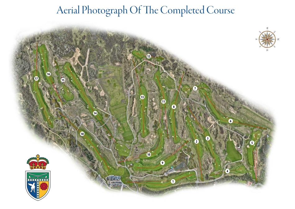 The new routing of Royal Birkdale (Image: Mackenzie & Ebert)