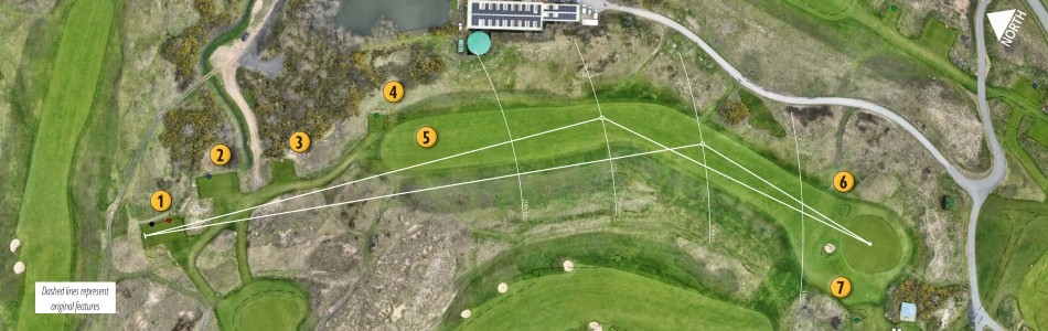 There is now more visibility of the ninth fairway from the tee (Image: Mackenzie & Ebert)