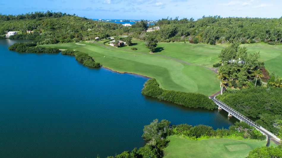 … and how the hole looks today (Photo: Mid Ocean Club)