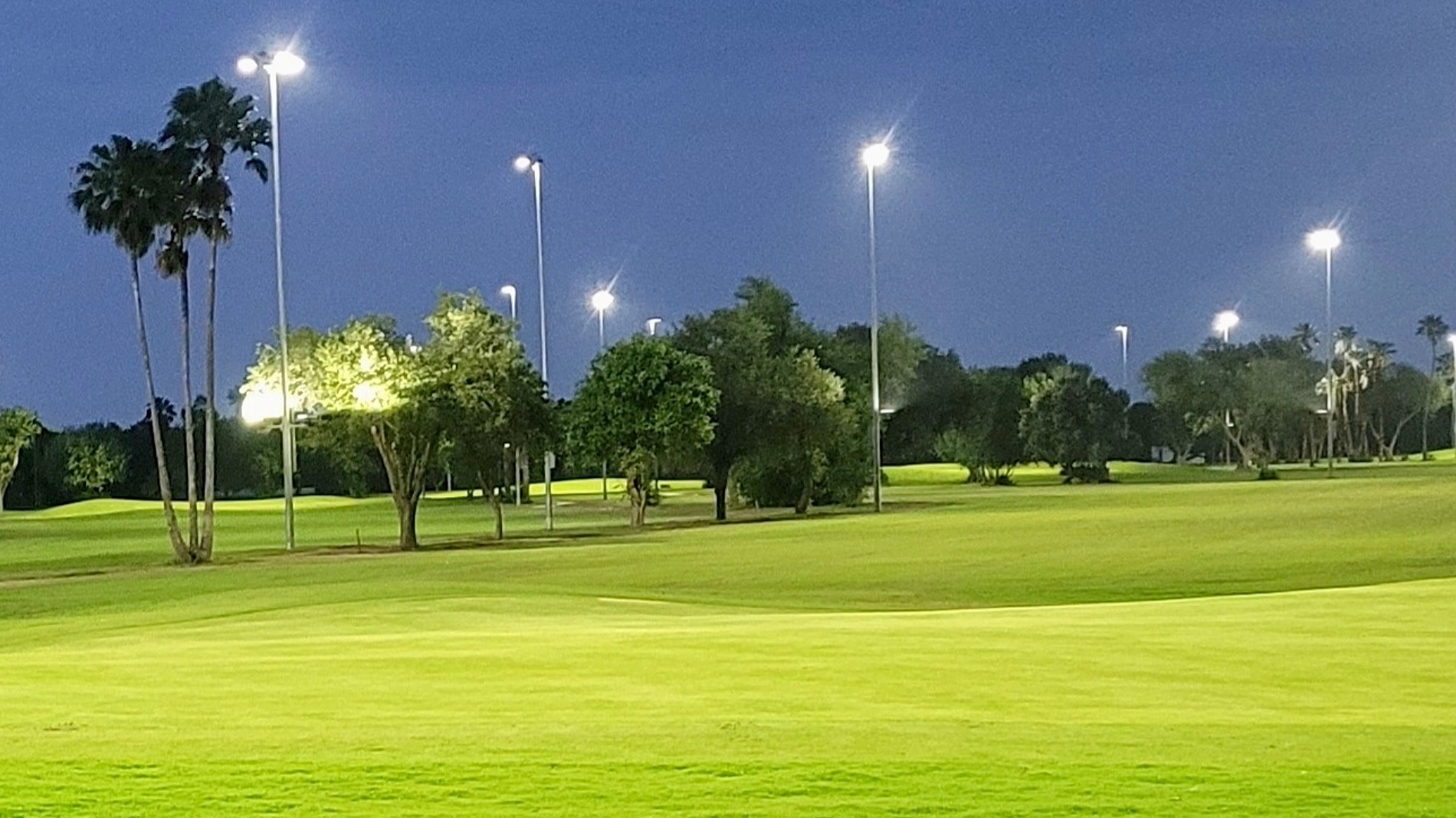 Shary Municipal Golf Course has introduced lighting from Musco Sports Lighting for evening play (Photo: Shary Municipal Golf Course)