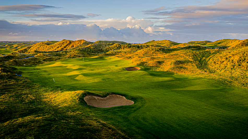 Greens and surrounds have been completely redesigned, as seen here on the first hole, creating more options and a strong ground game element (Photo: Kieran Ryan-Benson)