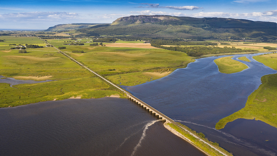 An aerial photo of the site where Bellarena Golf Links in Northern Ireland (Photo: Bellarena Golf Links)