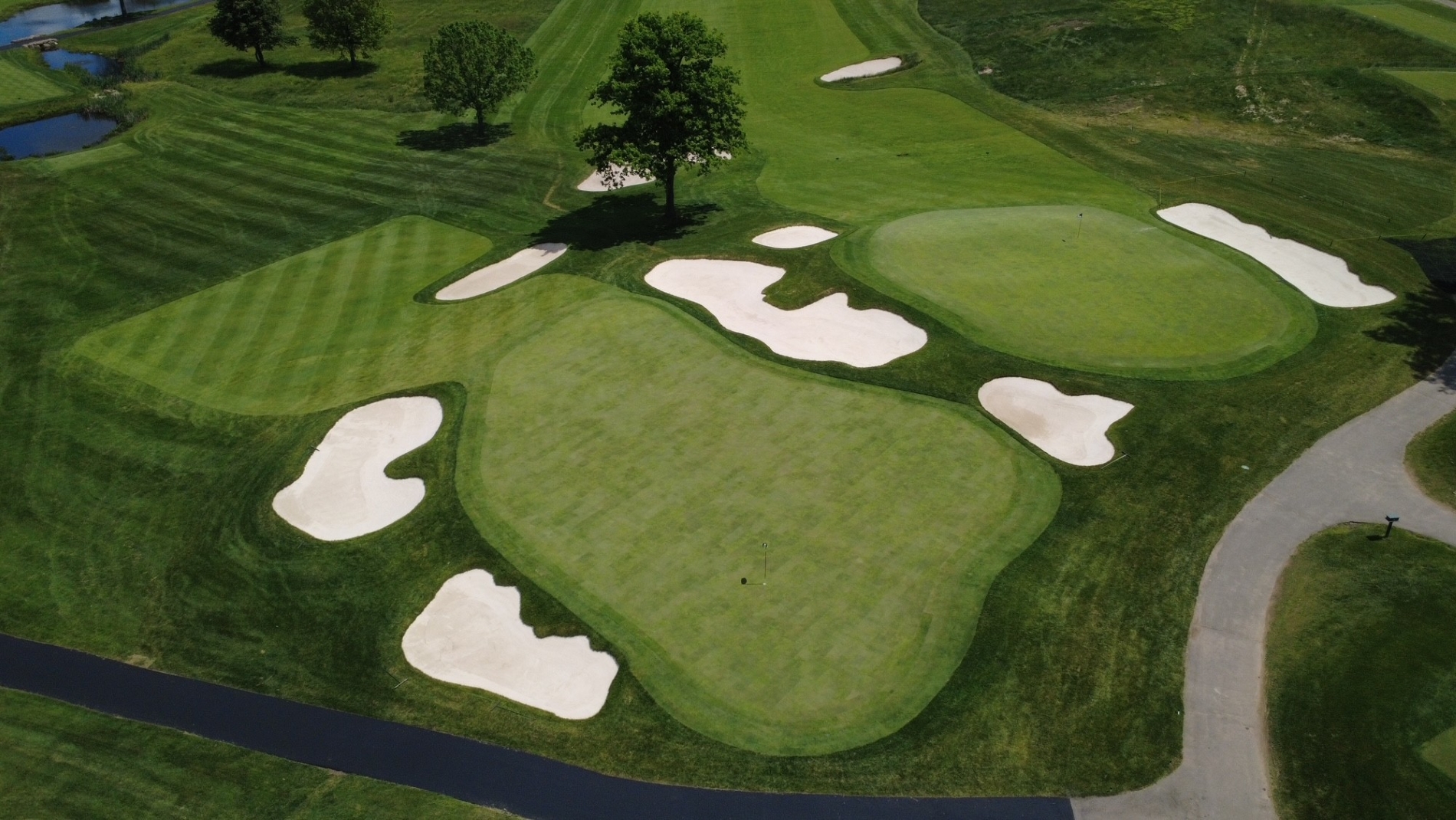 Hearn’s 2025 sympathetic restoration of the eleventh green at the Donald Ross-designed Crestmont CC in New Jersey (Photo: Cresent CC)