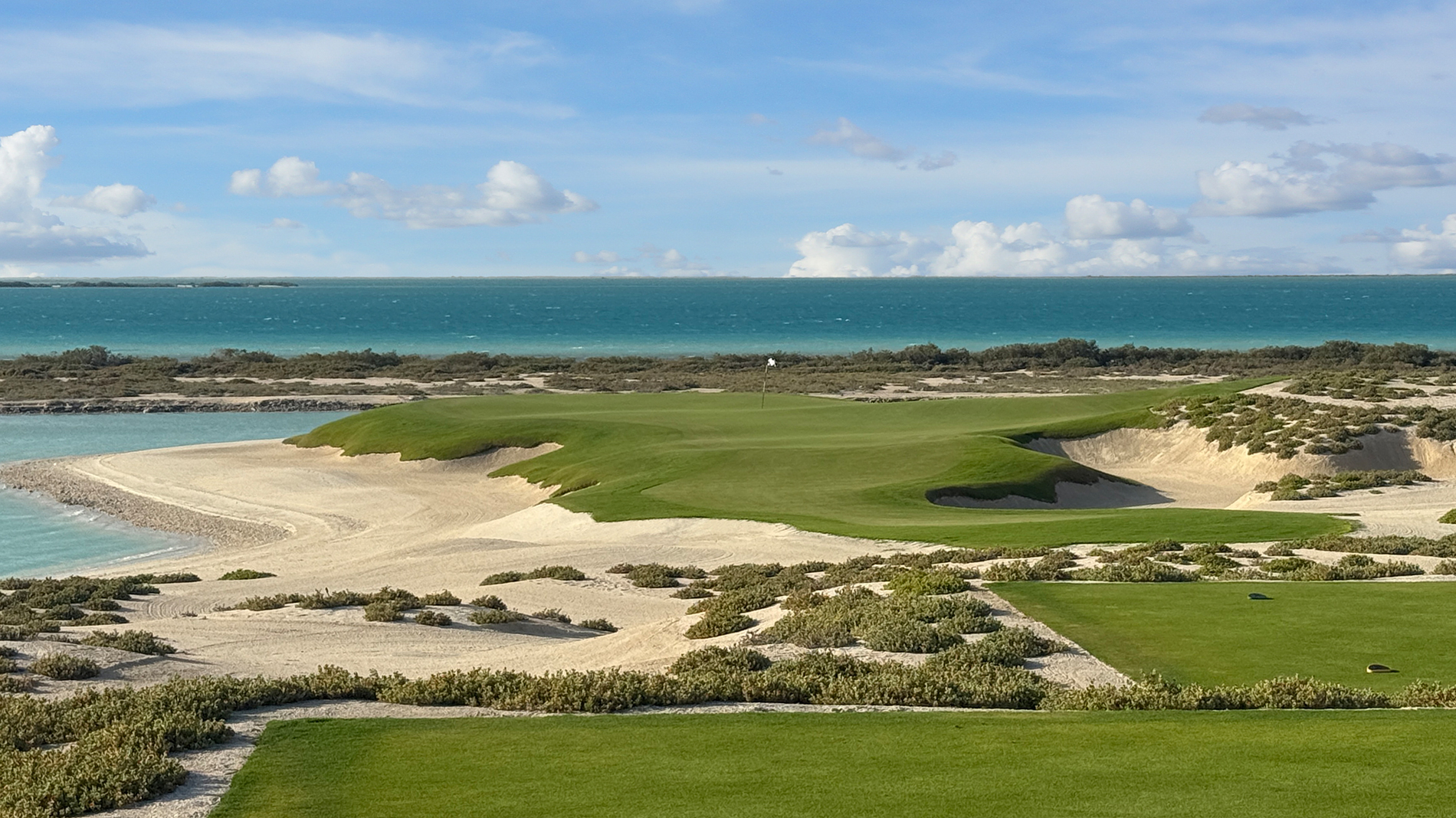The par-three sixth, an addition Brian Curley made to the layout (Photo: Brian Curley)