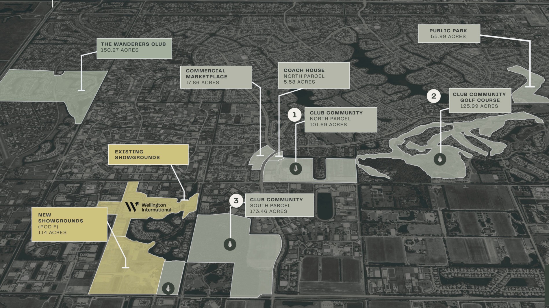 The masterplan of The Wellington community, with the golf course located to the east (Image: Wellington Lifestyle Partners)