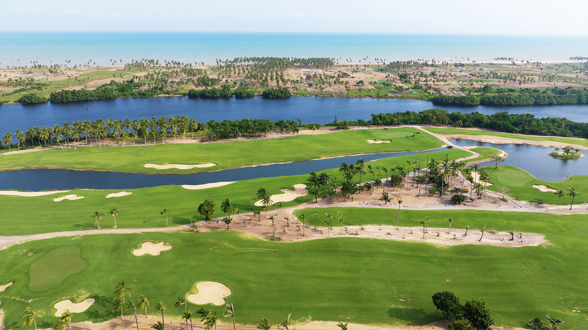 The golf course has been created on a 100-hectare site, which had some unique features, including several voodoo shrines and a 1.2-acre sacred grove (Photo: Afrikan Production/Stephane Brabant)
