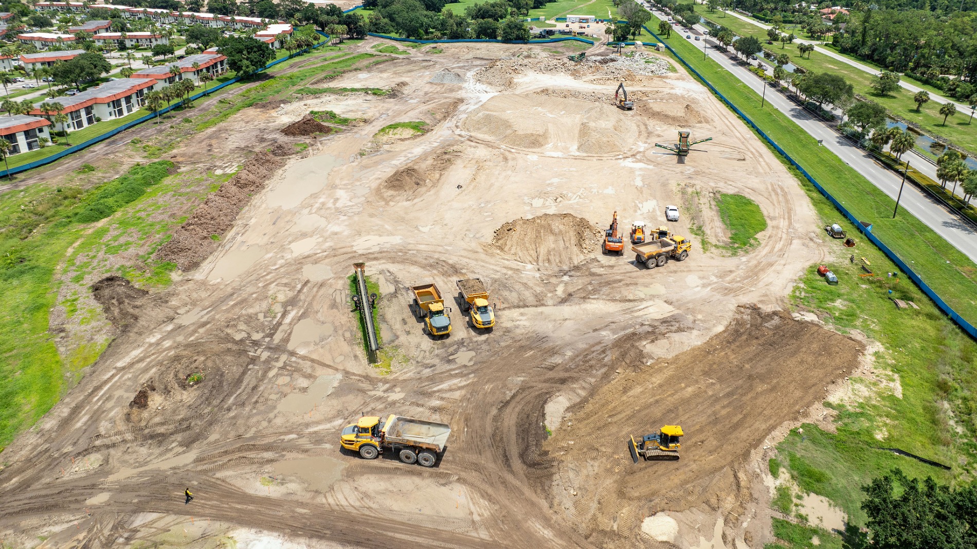 Glase Golf handled golf course construction (Photo: Drone Pro)