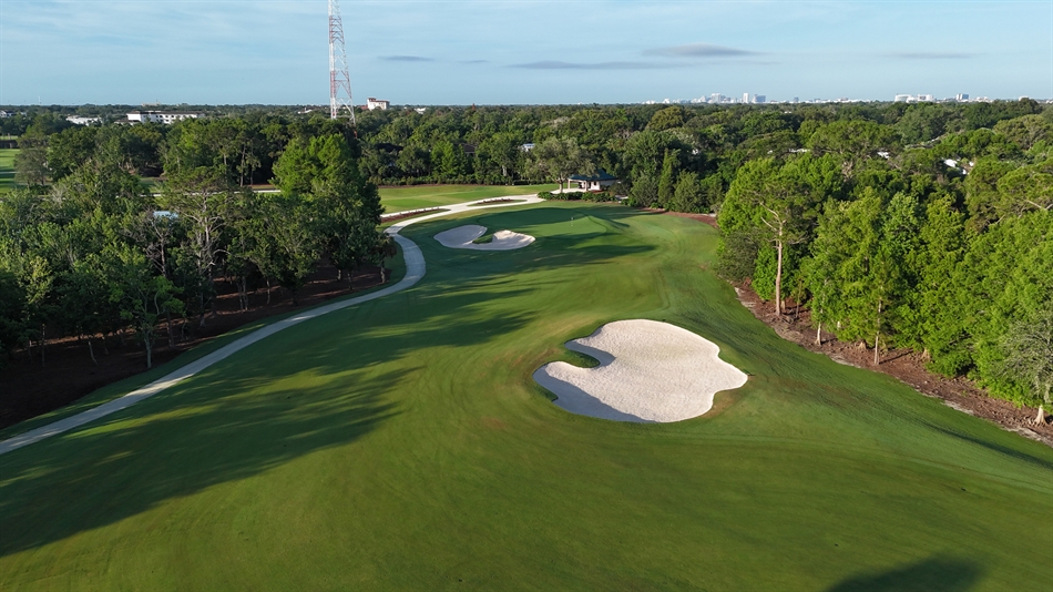 The renovated fourth hole (Photo: Interlachen Country Club)