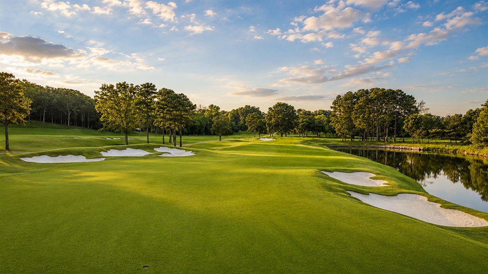 The challenge on the sixth hole – one of the sternest on the course – is driven by angles and options (Photo: Carmel CC)