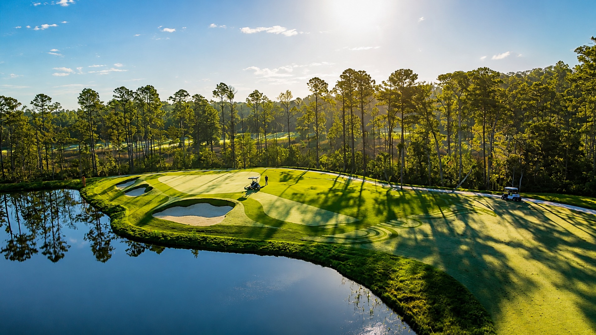 Greens have been grassed with TifEagle (Photo: Taylor Morrison)