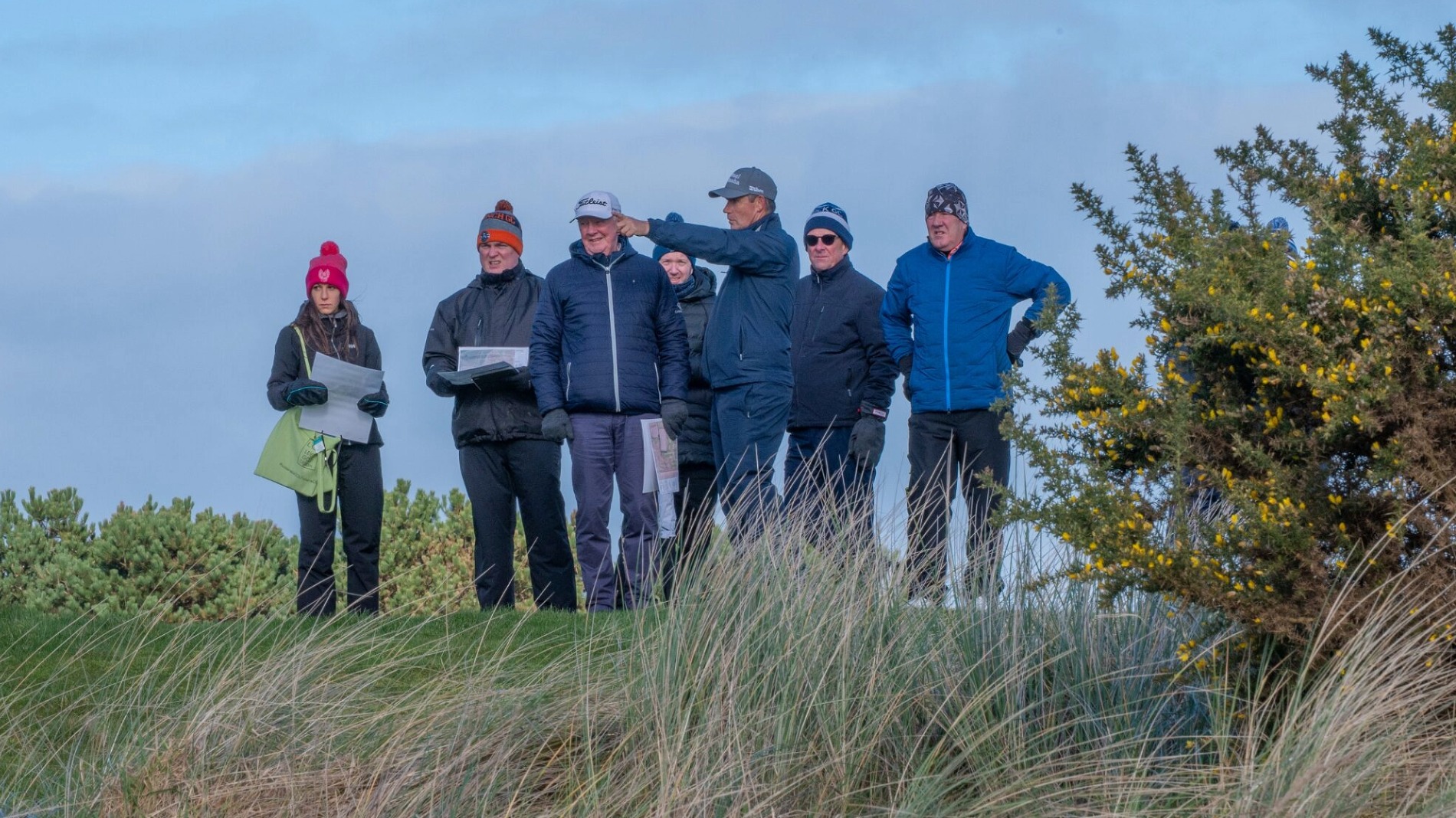 Harrington (third from right) says the design team is ‘looking for the wow factor’ (Photo: Seapoint Golf Links)