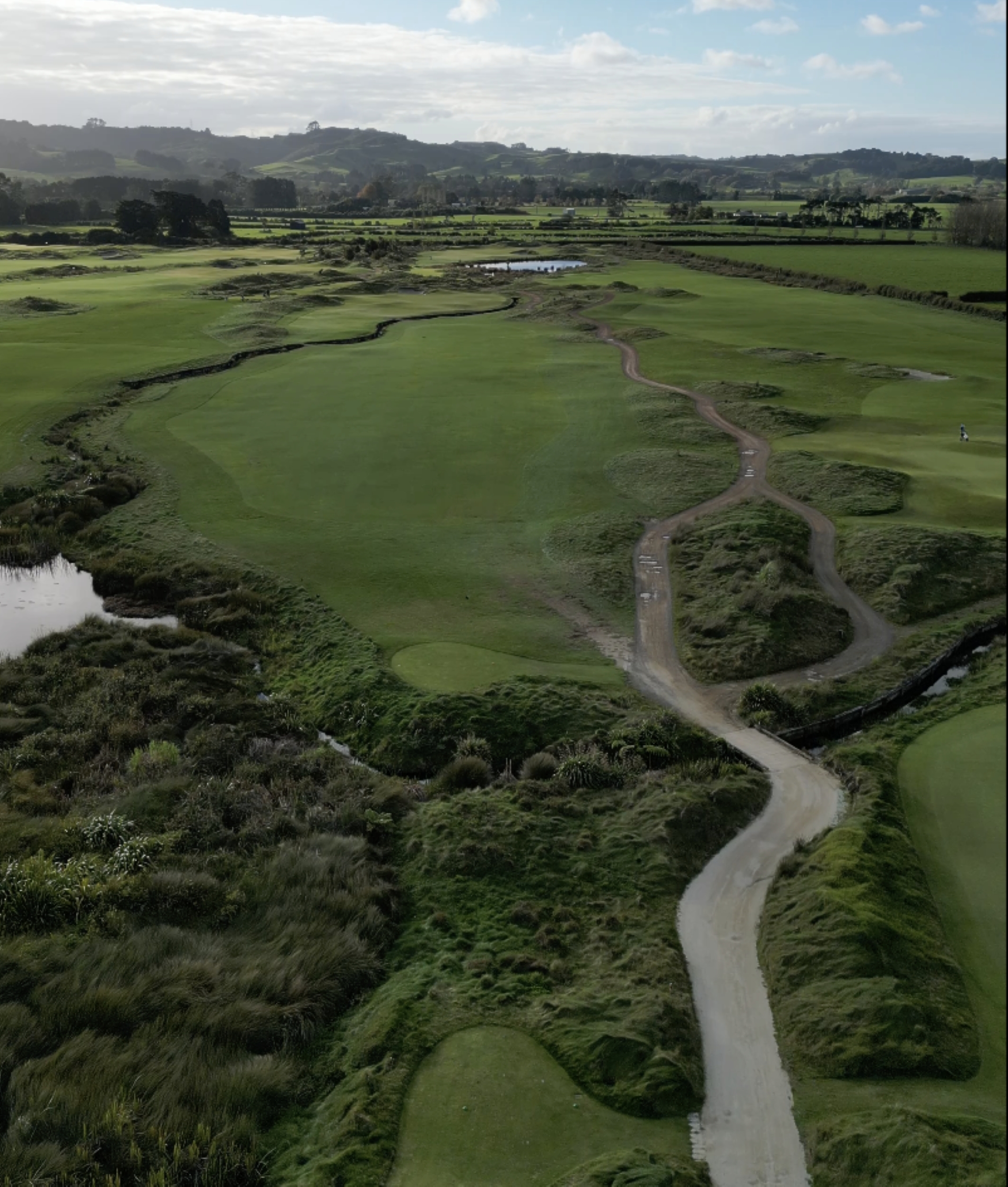 The tenth hole, with a burn weaving down and across the fairway (Photo: Compound Studios/ Michael Sclanders)