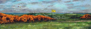Scottish artist paints golf courses