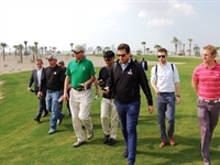 Hanse checks construction progress on Trump Dubai course