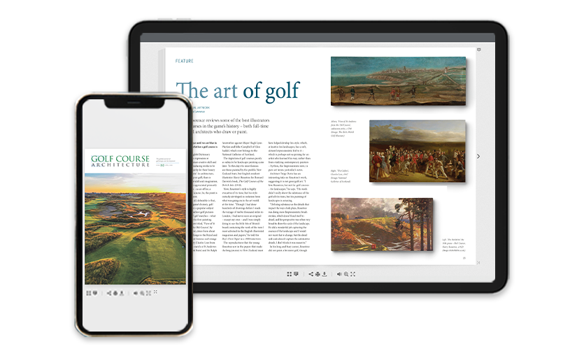 Subscribe to the print edition of Golf Course Architecture