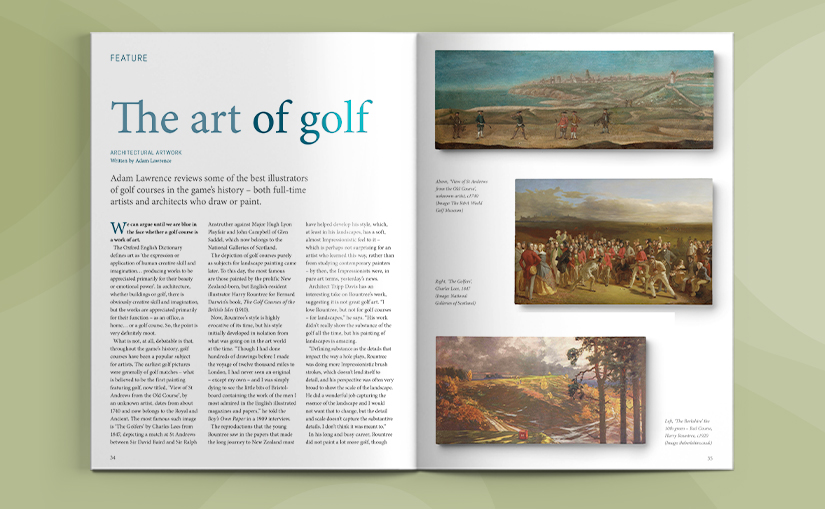 Subscribe to the print edition of Golf Course Architecture